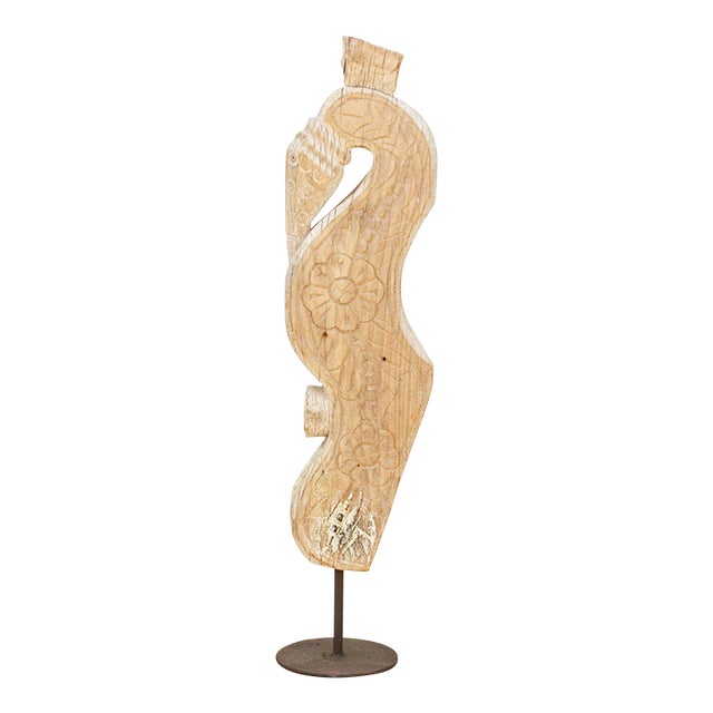 Floral Carved Antique Indian Panel For Sale