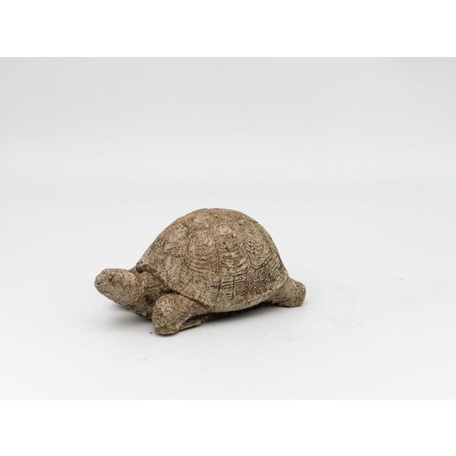 Vintage Reconstituted Stone Tortoise or Turtle Garden Ornament, England 1970s For Sale - Image 4 of 8