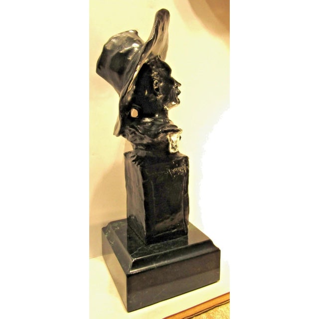 1980s Bronze Bust of the Sergeant After Frederick Remington, American, 1861-1909 For Sale - Image 4 of 14