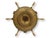 Heavy late nineteenth century English cast brass ashtray modeled as a ship's wheel with a central match holder. Originally...