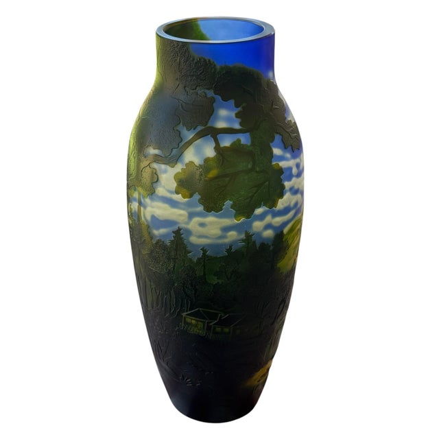 20th Century Galle Reproduction Vase Art Nouveau For Sale - Image 9 of 11