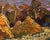 Burnt Orange Oil Painting Haystacks in the Field Oleksiy Ivanyuk For Sale - Image 8 of 10