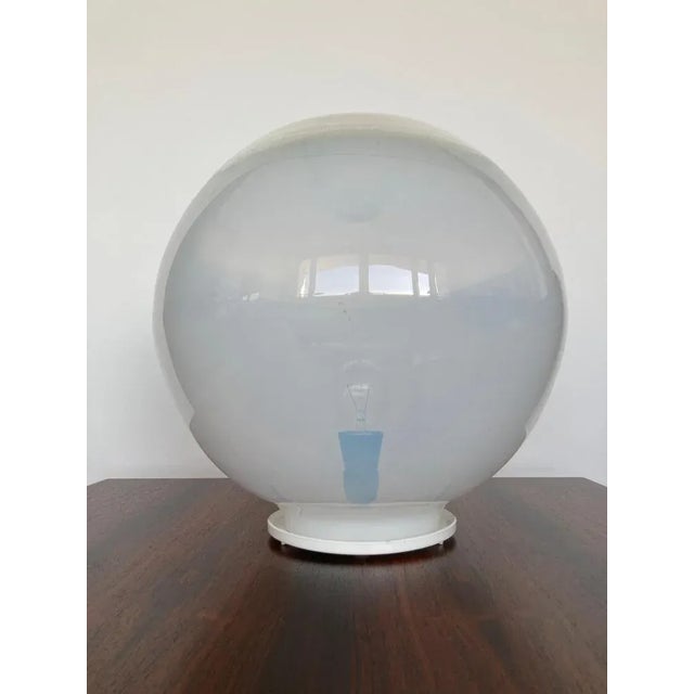 Glass Big Mid-Century Czechoslovakian Art Glass Table Lamp, 1970s For Sale - Image 7 of 8