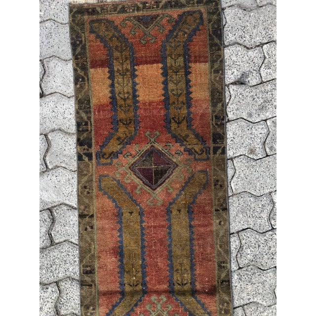 Tribal 1960s Vintage Handmade Rug For Sale - Image 3 of 6