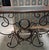 Mid-Century Wrought Iron and Blackened Wood Consoles, 1950s, Set of 2 For Sale - Image 4 of 9