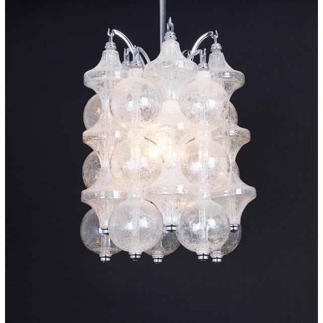 Small Glass Tulipan Pendant Light attributed to Seguso, Italy, 1960s For Sale - Image 13 of 16