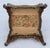 Vintage 1940s Rococo Revival Gilt Cast Iron Footstool With Floral Needlepoint Cushion For Sale - Image 13 of 13