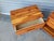 Great little pair of vintage solid wood night stands. The wood appears to be cedar and they appear to be handmade. They...
