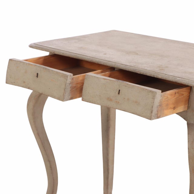 Swedish Painted Pine Console or Writing Desk, 19th C. For Sale In Philadelphia - Image 6 of 7