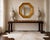 Monumental Artisan Post-Modern Mahogany Marquetry Inlaid Console Dining Table For Sale In Atlanta - Image 6 of 6