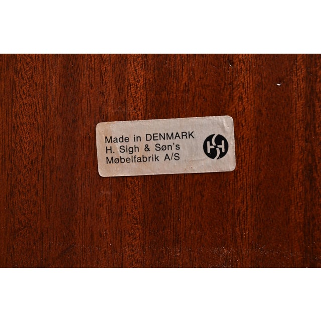 Arne Vodder for H. Sigh & Son's Danish Modern Rosewood Extension Dining Table, Newly Refinished For Sale - Image 14 of 15