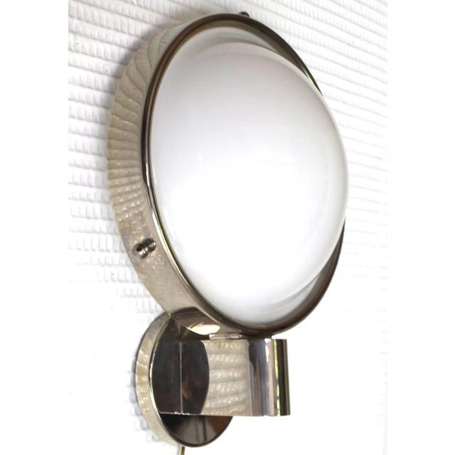 Art Deco Wall Lamp in Brass and Opal Glass by Carl Witzmann, 1970s For Sale - Image 4 of 7