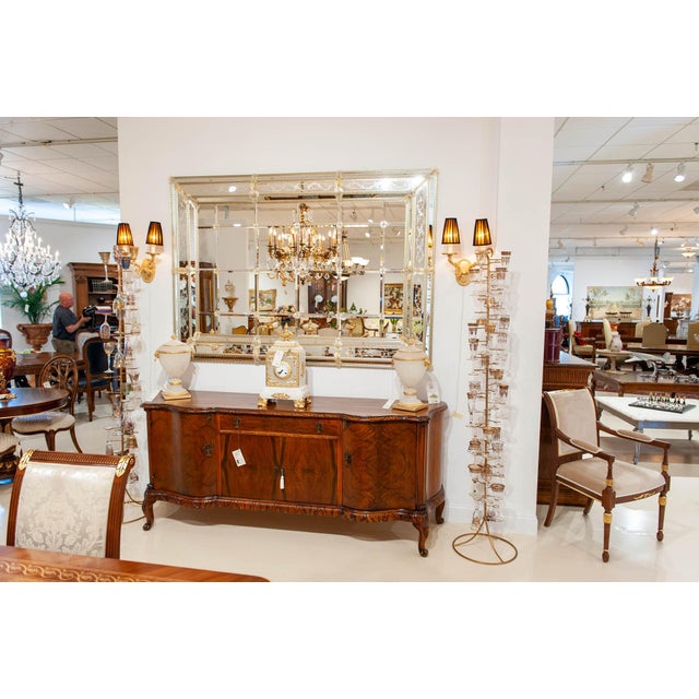 1960s (One of a Kind) Original Restored Italian Antique Serpentine Buffet For Sale - Image 4 of 4