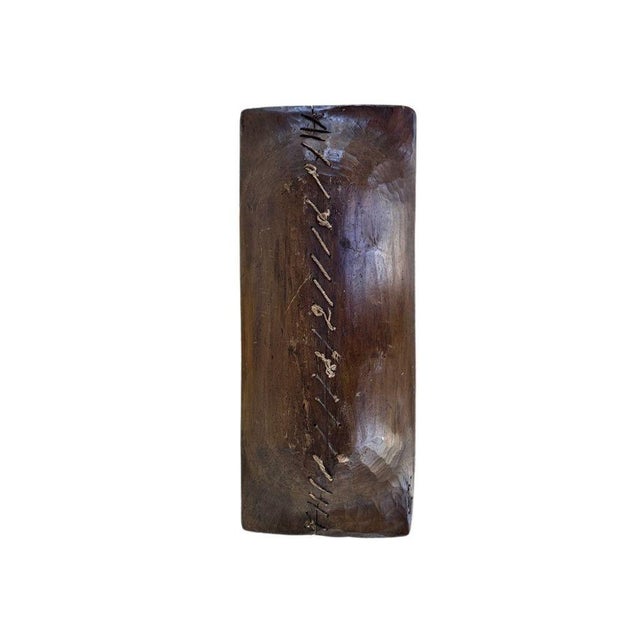 Antique Large Wooden Dough Bowl or Trencher Bowl, C. Early 20th Century For Sale In Miami - Image 6 of 16