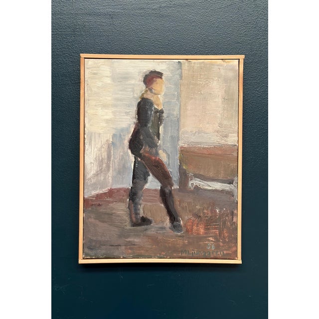 Martin Ljunggren, Dancing Model, 1956, Oil Painting on Canvas, Framed For Sale - Image 9 of 18