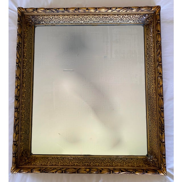 Antique Framed Mirror With French Bee Design For Sale In Sacramento - Image 6 of 6