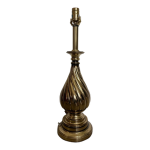 1980s Rembrandt Brass Spiral Table Lamp