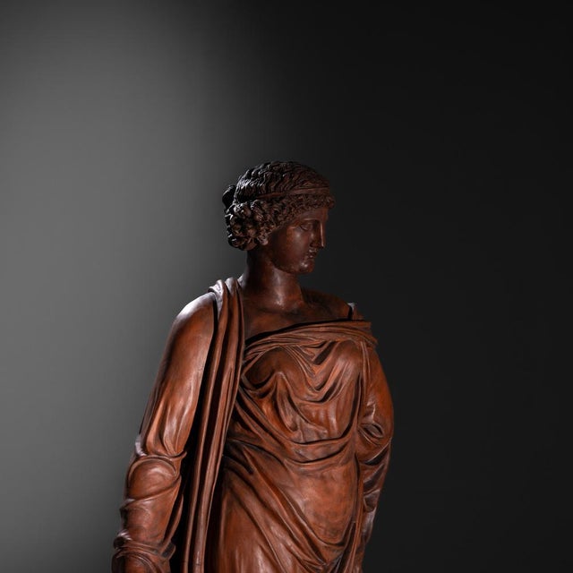 Life-Size Terracotta Statue of Goddess Ceres, Vienna, Late 19th Century For Sale - Image 10 of 14