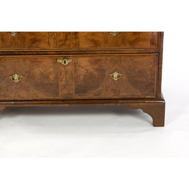 Brown Late 18th Century English George III Walnut & Mahogany Chest For Sale - Image 8 of 12