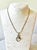 Lovely Vintage Sterling Silver Moon Stone Pendant Necklace.