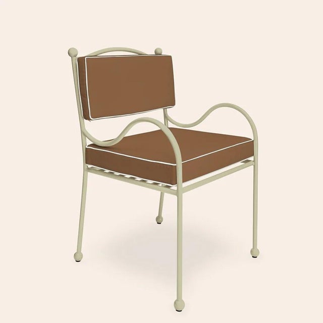 White Panarea Armchair in Gelato with Taupe and White Cushions by Ceraudo, 2010s, Set of 10 For Sale - Image 8 of 8
