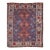 Antique Persian Shiraz Rug With Indigo Field and Diamond Medallions For Sale