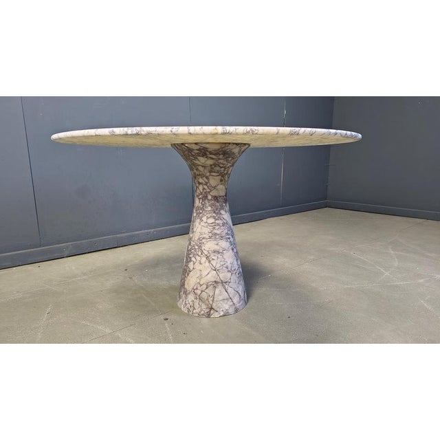 Vintage Round Marble Dining Table, 1970s For Sale - Image 10 of 18
