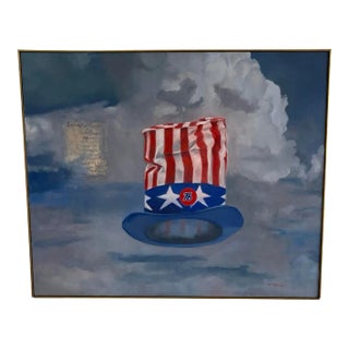 2002 "Jungle Medley" Pat Berger Surrealist Still Life Original Oil Painting For Sale