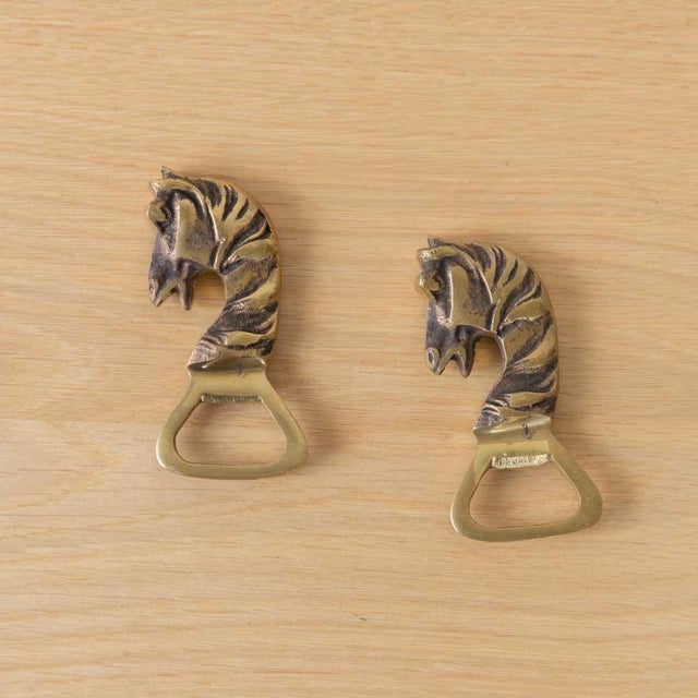 1950s French Brass Horse Bottle Opener For Sale - Image 4 of 10