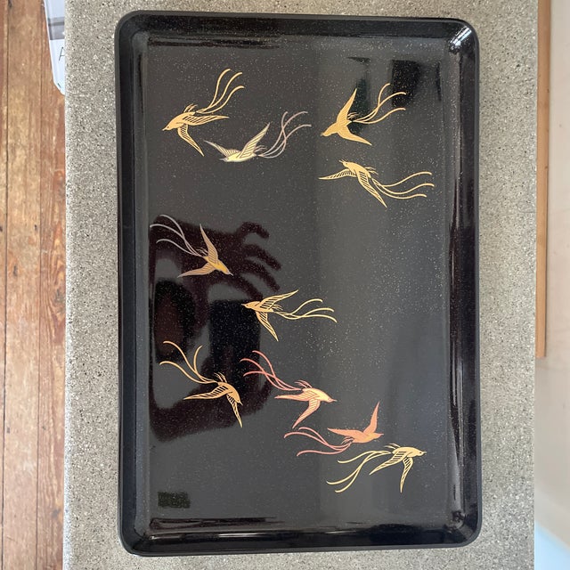 Japanese 1990s Japanese Lacquer Tray For Sale - Image 3 of 5