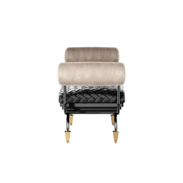 Mid-Century Modern Zeus Bench by HOMMÉS Studio For Sale - Image 3 of 6