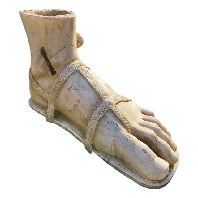 Unknown, Foot of Mercury, 18th Century, Greek Thassos Marble For Sale