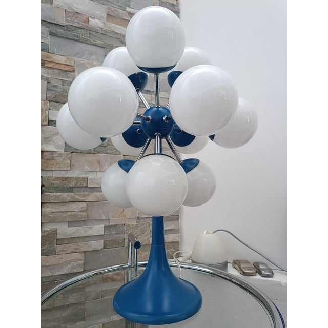 Space Age Sputnik Atomic 12-Globe Table Lamp, 1970s For Sale - Image 11 of 11