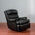 Reclining Black Leather Armchair For Sale - Image 11 of 18