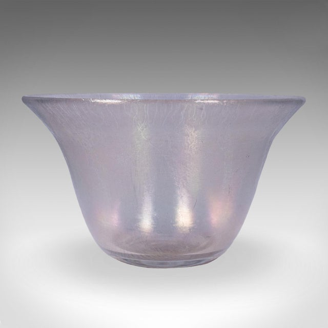 Mid-Century Modern Vintage Lustre Fruit Bowl, Continental, Art Glass, Display Dish, Kitchen, Lounge For Sale - Image 3 of 11