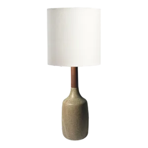 Gordon Martz Candlestick Ceramic and Wood table lamp Lamp