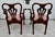 Brown Antique Pair of Solid Mahogany & Burl Wood Queen Anne Arm Chairs For Sale - Image 8 of 13