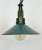 Industrial Petrol Enamel Military Pendant Lamp with Cast Aluminium Top, 1960s For Sale - Image 6 of 12