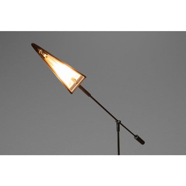 Rare Mid-Century Industrial Post Modern Articulating Ufo Table / Desk Lamp Attributed to Robert Sonneman for Kovacs, Usa, C. 1990s For Sale - Image 11 of 16