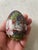 beautiful Chinese cloisonné enamel egg depicting flora theme.