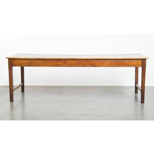 Large Antique Dining Table with Drawer and Original Details For Sale - Image 4 of 15