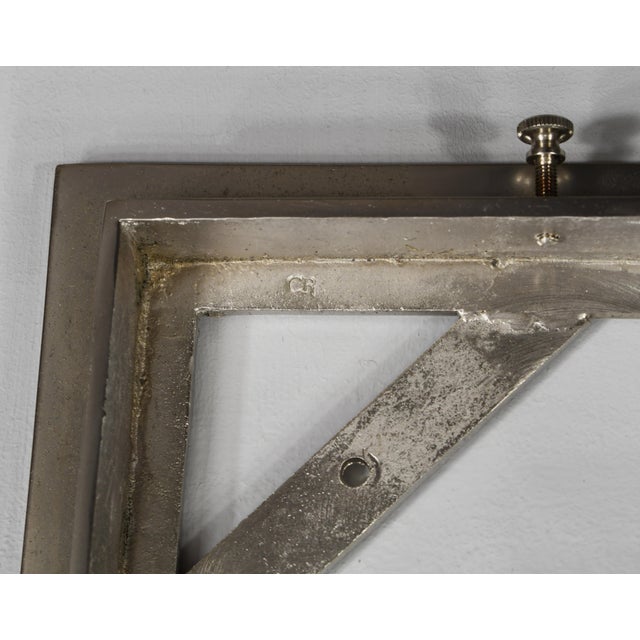 1930s Opalescent Cubist French Art Deco Flush Mount by Ranc Freres For Sale - Image 9 of 14