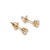 Metal Type: 14K Yellow Gold Diameter: 4.25 mm Weight: 1.03 gram One pair of 14K yellow gold diamond stud earrings with...