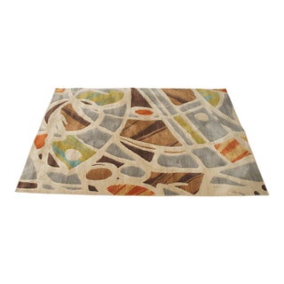 Karastan Artois Mathias Fog Abstract 74800-14114 Area Rug Carpet 5.5' X 8' For Sale