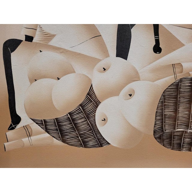 José Diereseu, Dominican Women in the Market, 1967, Oil on Canvas For Sale - Image 15 of 18