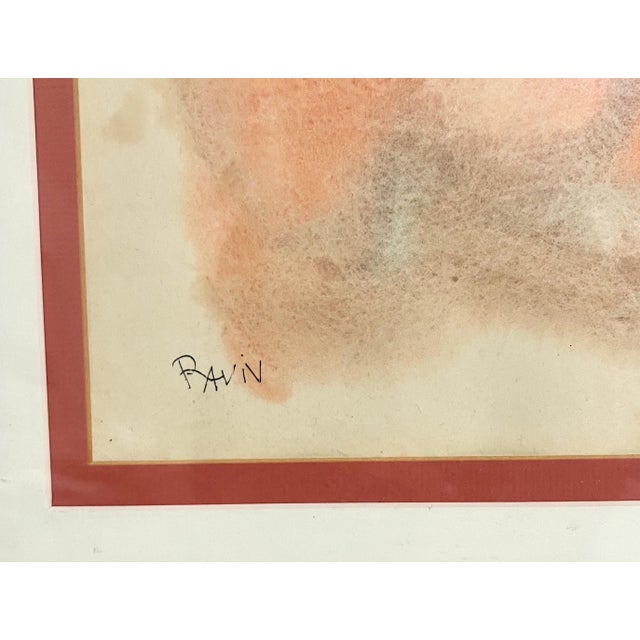 Mid 20th Century Moi Ver (Moshe Raviv Vorobeichic)Bauhaus Moshe Raviv Moi Ver Abstract Dancing Painting Lithuanian Israeli Modern For Sale - Image 5 of 9