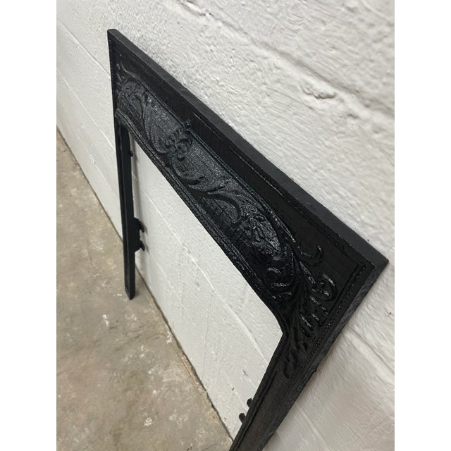 Late 19th Century Late 19th Century Antique Cast Iron Fireplace Surround - Ornate Victorian From New Orleans For Sale - Image 5 of 5