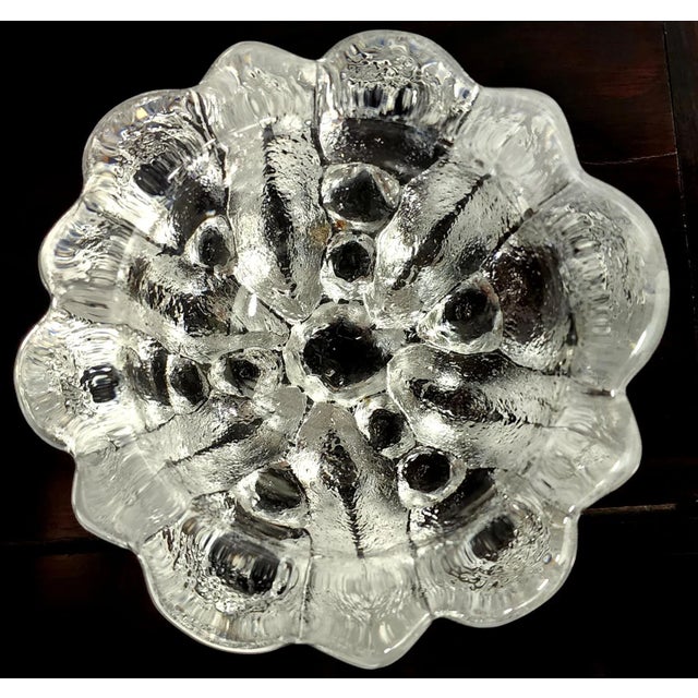 Transparent Modern Heavy Fine Glass Small Bowl For Sale - Image 8 of 11