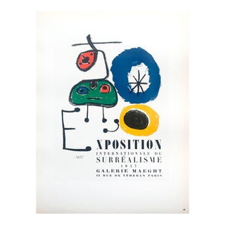 1959 Miro Lithograph 48, Expo Du Surrealisme, Art in Posters For Sale