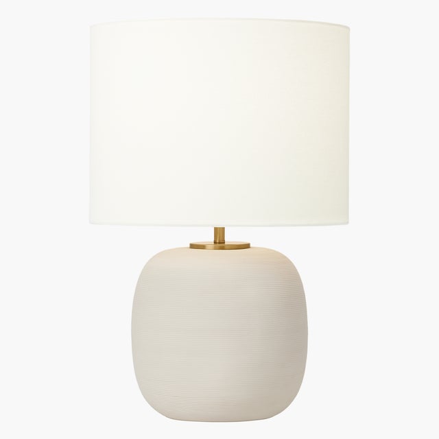 Visual Comfort Hable by Visual Comfort Studio Hable Fanny Table Short Lamp in Matte Concrete For Sale - Image 4 of 4